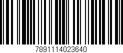 Código de barras (EAN, GTIN, SKU, ISBN): '7891114023640'