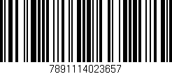 Código de barras (EAN, GTIN, SKU, ISBN): '7891114023657'