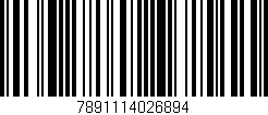 Código de barras (EAN, GTIN, SKU, ISBN): '7891114026894'