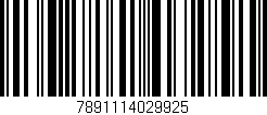 Código de barras (EAN, GTIN, SKU, ISBN): '7891114029925'