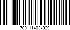 Código de barras (EAN, GTIN, SKU, ISBN): '7891114034929'