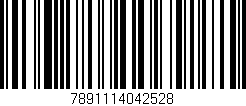 Código de barras (EAN, GTIN, SKU, ISBN): '7891114042528'