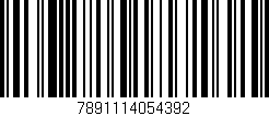 Código de barras (EAN, GTIN, SKU, ISBN): '7891114054392'