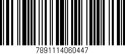 Código de barras (EAN, GTIN, SKU, ISBN): '7891114060447'