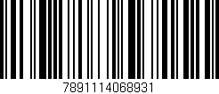 Código de barras (EAN, GTIN, SKU, ISBN): '7891114068931'