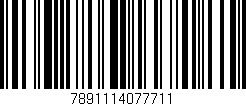 Código de barras (EAN, GTIN, SKU, ISBN): '7891114077711'