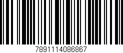 Código de barras (EAN, GTIN, SKU, ISBN): '7891114086867'