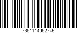 Código de barras (EAN, GTIN, SKU, ISBN): '7891114092745'