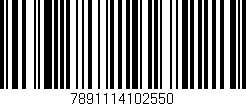 Código de barras (EAN, GTIN, SKU, ISBN): '7891114102550'