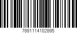 Código de barras (EAN, GTIN, SKU, ISBN): '7891114102895'