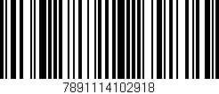 Código de barras (EAN, GTIN, SKU, ISBN): '7891114102918'