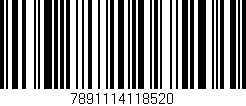 Código de barras (EAN, GTIN, SKU, ISBN): '7891114118520'