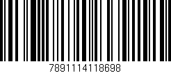 Código de barras (EAN, GTIN, SKU, ISBN): '7891114118698'