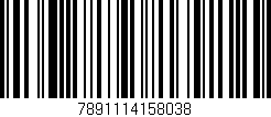 Código de barras (EAN, GTIN, SKU, ISBN): '7891114158038'