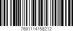 Código de barras (EAN, GTIN, SKU, ISBN): '7891114158212'