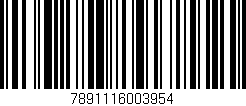 Código de barras (EAN, GTIN, SKU, ISBN): '7891116003954'