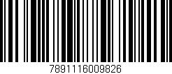 Código de barras (EAN, GTIN, SKU, ISBN): '7891116009826'