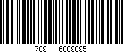 Código de barras (EAN, GTIN, SKU, ISBN): '7891116009895'