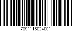 Código de barras (EAN, GTIN, SKU, ISBN): '7891116024881'