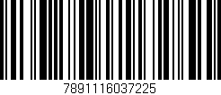Código de barras (EAN, GTIN, SKU, ISBN): '7891116037225'