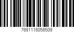Código de barras (EAN, GTIN, SKU, ISBN): '7891116056509'