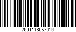 Código de barras (EAN, GTIN, SKU, ISBN): '7891116057018'