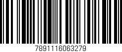 Código de barras (EAN, GTIN, SKU, ISBN): '7891116063279'