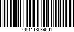 Código de barras (EAN, GTIN, SKU, ISBN): '7891116064801'