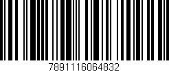 Código de barras (EAN, GTIN, SKU, ISBN): '7891116064832'