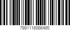 Código de barras (EAN, GTIN, SKU, ISBN): '7891116066485'