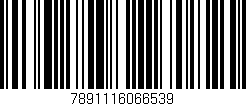 Código de barras (EAN, GTIN, SKU, ISBN): '7891116066539'
