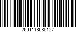 Código de barras (EAN, GTIN, SKU, ISBN): '7891116068137'