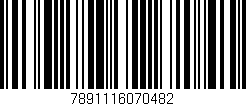 Código de barras (EAN, GTIN, SKU, ISBN): '7891116070482'