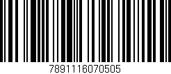 Código de barras (EAN, GTIN, SKU, ISBN): '7891116070505'
