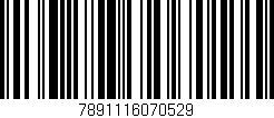 Código de barras (EAN, GTIN, SKU, ISBN): '7891116070529'