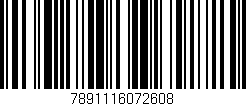 Código de barras (EAN, GTIN, SKU, ISBN): '7891116072608'