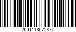 Código de barras (EAN, GTIN, SKU, ISBN): '7891116072677'