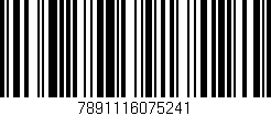 Código de barras (EAN, GTIN, SKU, ISBN): '7891116075241'
