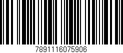 Código de barras (EAN, GTIN, SKU, ISBN): '7891116075906'