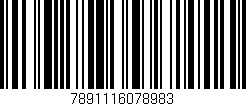 Código de barras (EAN, GTIN, SKU, ISBN): '7891116078983'