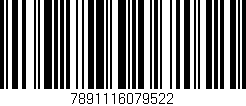 Código de barras (EAN, GTIN, SKU, ISBN): '7891116079522'