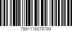 Código de barras (EAN, GTIN, SKU, ISBN): '7891116079799'