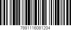 Código de barras (EAN, GTIN, SKU, ISBN): '7891116081204'