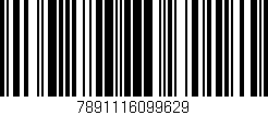 Código de barras (EAN, GTIN, SKU, ISBN): '7891116099629'