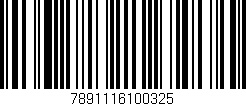 Código de barras (EAN, GTIN, SKU, ISBN): '7891116100325'