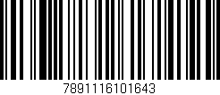 Código de barras (EAN, GTIN, SKU, ISBN): '7891116101643'