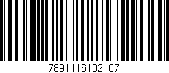 Código de barras (EAN, GTIN, SKU, ISBN): '7891116102107'