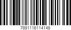Código de barras (EAN, GTIN, SKU, ISBN): '7891116114148'
