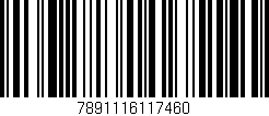 Código de barras (EAN, GTIN, SKU, ISBN): '7891116117460'