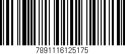 Código de barras (EAN, GTIN, SKU, ISBN): '7891116125175'